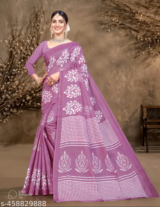 Lavanya Lilac Elegance Saree